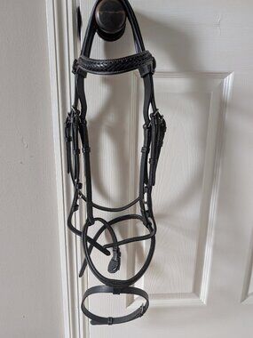 Lumiere Delaney black dressage bridle Horse size